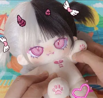 쌍동이 내열 가발 봉제 인형