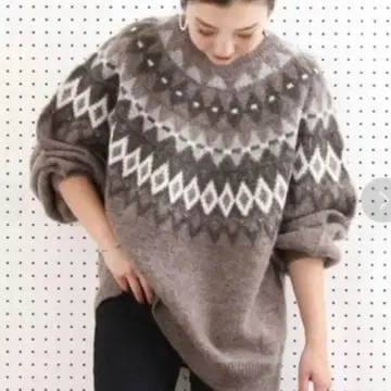 FREAK'S STORE 노르딕 무늬 스웨터