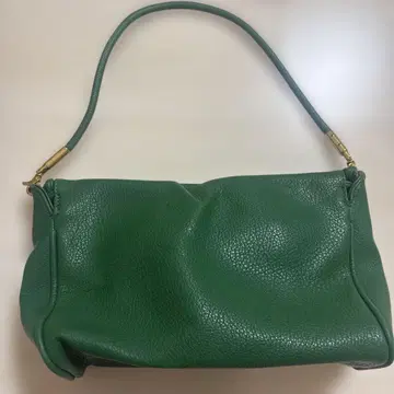 그린 가죽 숄더백