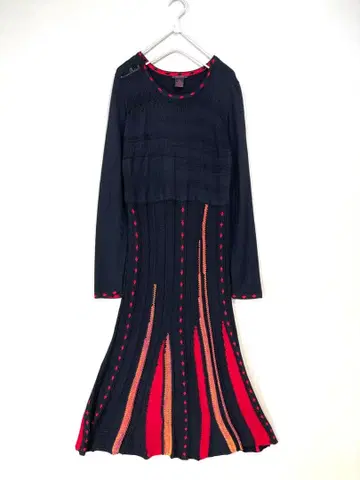 354 캐나다 Alison Sheri 울 블렌드 니트 롱 원피스