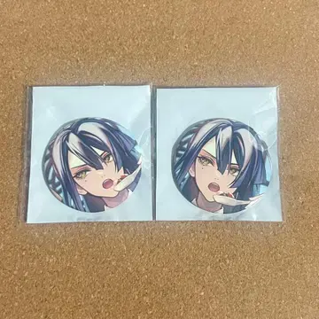 오토메이트 마츠리카의 캔뱃지 연래 2점