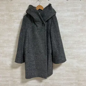 any us 후드 부착 그레이 코트