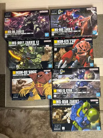 건담 프라모델 묶음 판매 10점 구형 자쿠 외 미개봉 새상품 다수