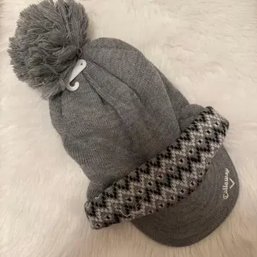 [ 새상품 ] Callaway 그레이 니트 모자