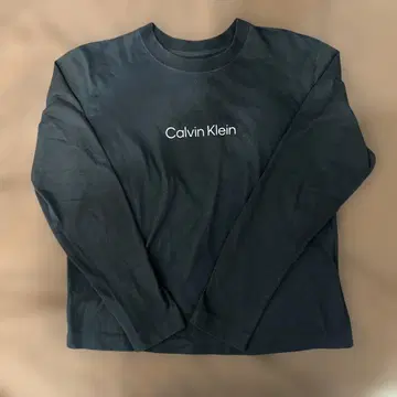 캘빈 클라인 블랙 긴팔 티셔츠