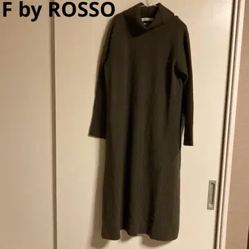 f.by.ROSSO 해밀턴 니트 원피스 터틀 올리브