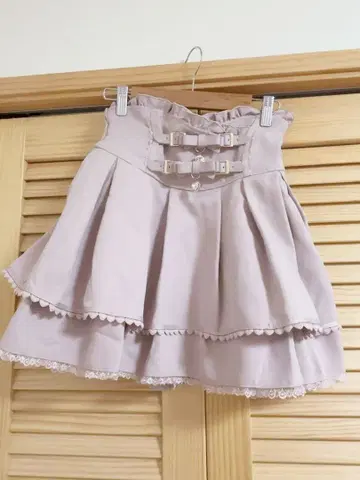 LIZLISA 2단 리본 벨트 치마바지