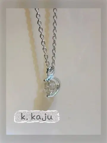 k.kaju 실버 목걸이