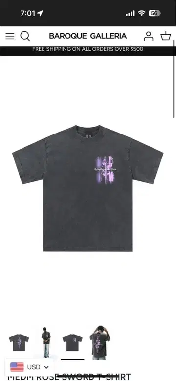 MR. ENJOY DA MONEY 다크 그레이 셔츠