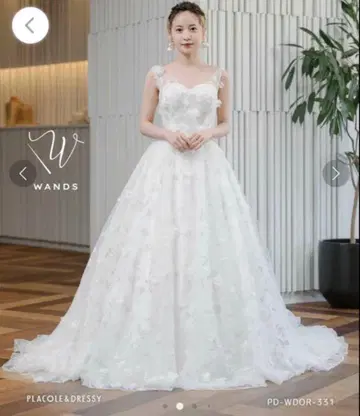 WANDS 웨딩 드레스 파니에 포함