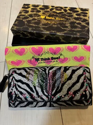 Think Bee! 제브라 패턴 장지갑