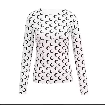 긴팔 타이트 핏 상의 y2k 그런지 한국