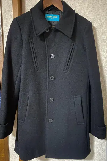 새상품급 스탠칼라 울 코트 블랙 유나이티드 애로우즈 BEAMS 에디피스