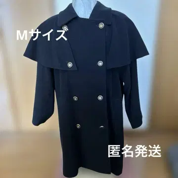 여성용 코트 블랙 케이프 벨트 포함