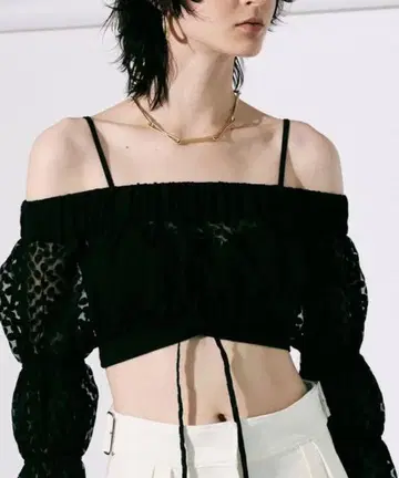 maison special 멀티 패브릭 2WAY 벌룬 슬리브 탑