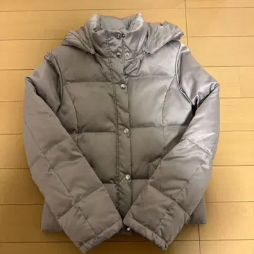 manics 실버 후드 부착 다운 자켓