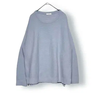 시네마 클럽 파스텔 컬러 리브 니트 긴팔 스웨터 라메입 심플 무지 L