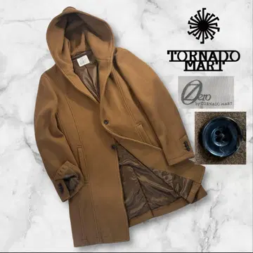 컨디션 최상 Zero by Tornado Mart 후디 체스터 코트 L