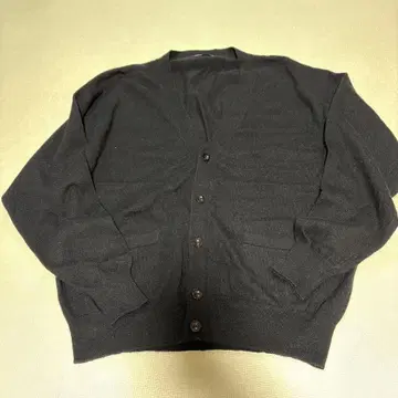 캐시미어 블랙 가디건 버튼 포함