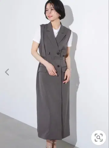 슬리브리스 트렌치 원피스