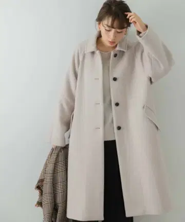 URBAN RESEARCH Sonny Label 스탠 칼라 울 코트