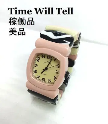 새상품급 Time Will Tell 타임윌텔 손목시계 작동품