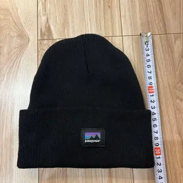 patagonia 블랙 니트 모자
