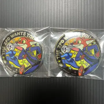 주토피아 금 배지 캔뱃지 닉 주디