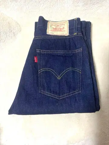 Levi's 701 적귀 BIG E 데님 W28 다크 네이비 셀비지