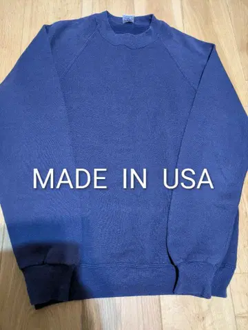 빈티지 USA JERZEES 네이비 래글런 슬리브 L 사이즈