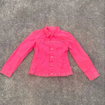 00s archive 핑크 데님 자켓 y2k 헤이세이 갸루