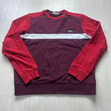 라코스테 맨투맨 원포인트 자수 로고