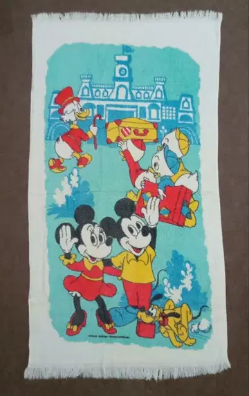 월트 디즈니 타월 미키 미니 마우스 USA 레트로 used