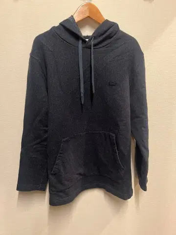 LACOSTE 다크 그레이 후드 부착 후드티 M 사이즈