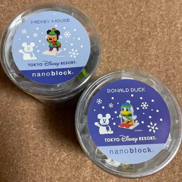 디즈니 나노 블록 미키 도날드 스키 눈놀이 미개봉 D15