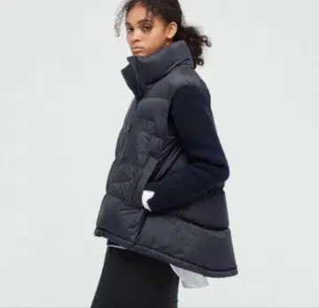 유니클로 +J 질 샌더 S 다운 볼륨 베스트 그레이 UNIQLO