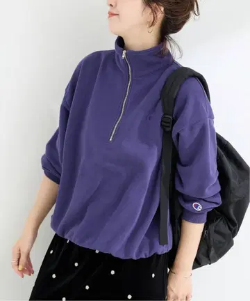 챔피온 CVC 프렌치 테리 하프 집 스웨트