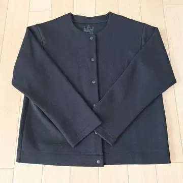 무인양품 이중 맨투맨 가디건 블랙 XL