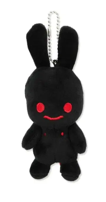 CUNE 큔 토끼 봉제 인형 17cm 블랙X빨간색 택 포함 미사용 새상품
