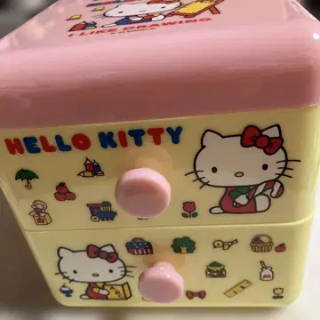 헬로키티 2단 서랍 수납 박스