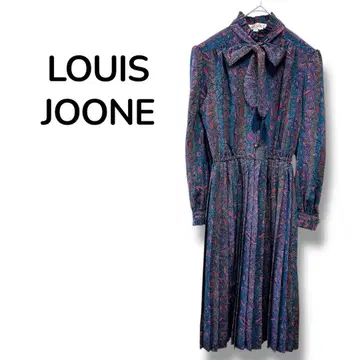 긴팔 셔츠 원피스 루이조네 이토킨 빈티지 페이즐리 무늬 올 패턴