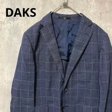 DAKS 체르티 원단 고급 울 체크 테일러드 자켓 고급