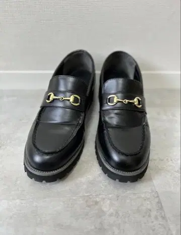 CIASENSE 레더 비트 로퍼 가죽 신발