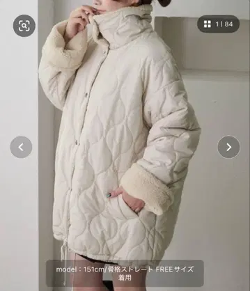 [ apres jour clair ] 보아 안감 퀼팅 자켓