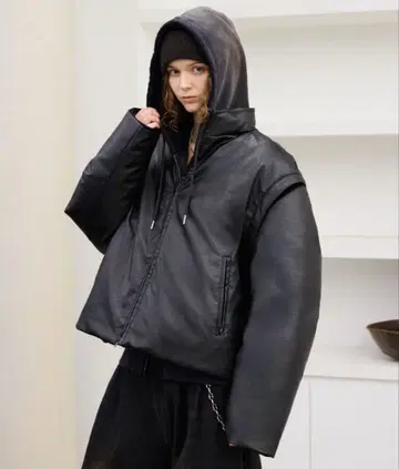 soerte 2way 하이넥 리얼 다운 자켓 사이즈 1