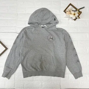 NEW ERA 뉴에라 그레이 원포인트 프린트 후드티 S사이즈