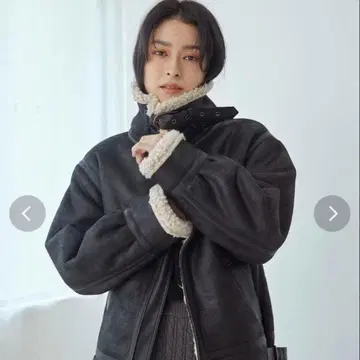 Ungrid 페이크 무스탕 보아 블루종