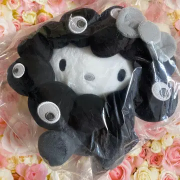 산리오 미야쿠미야쿠 코스프레 봉제 인형 M 블랙 헬로키티 새상품
