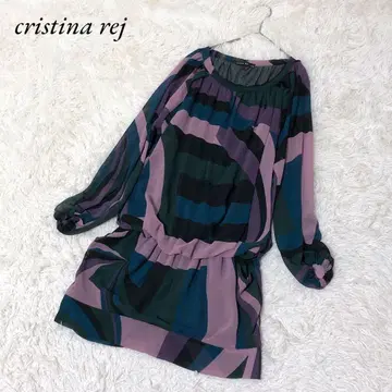 cristina rej 크리스티나레이 미니 원피스 M-L 올 패턴 긴팔