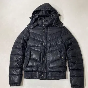 ENERGIE 에너지 후드 부착 다운 자켓 블랙